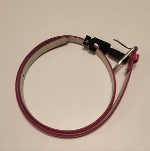 genuine leather womens belt unbranded hot pink